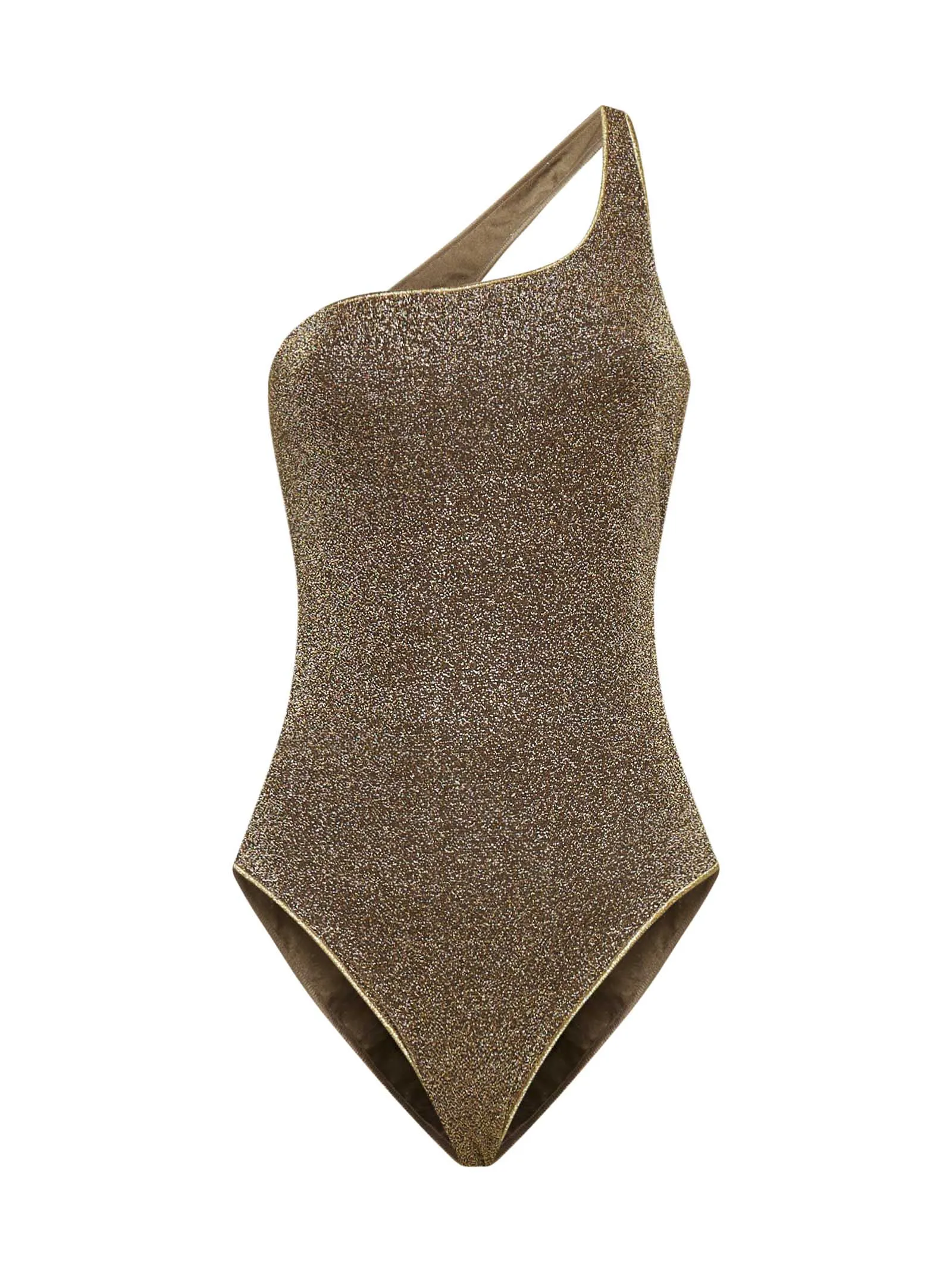 Osree Metallic Effect One-Shoulder Swimsuit