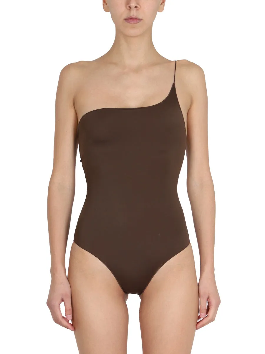 Osree One-Shoulder Scoop-Neck Swimsuit