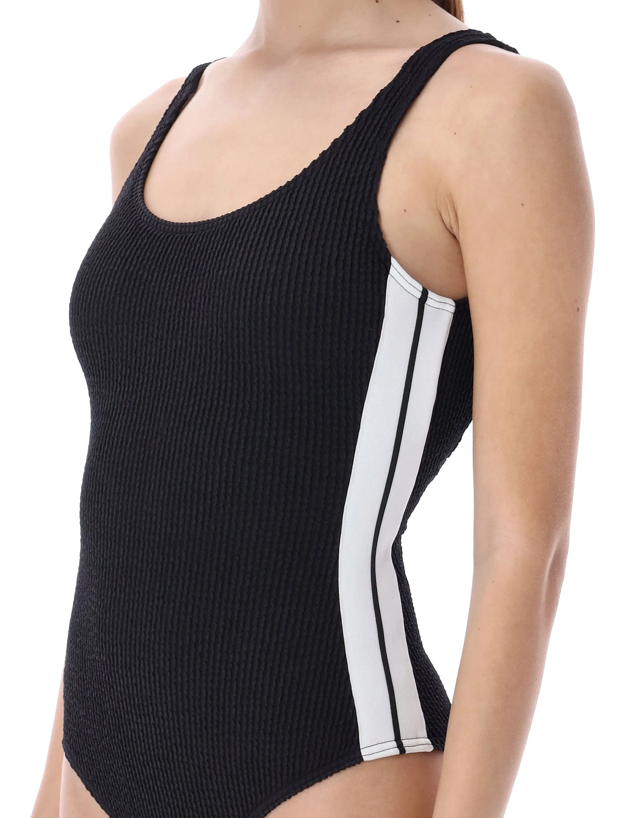 Palm Angels Open Back Scoop Neck Swimsuit
