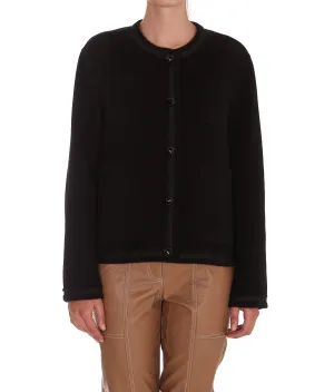 P.A.R.O.S.H. Crewneck Buttoned Jacket