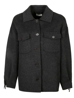 P.A.R.O.S.H. Fringed Shirt Jacket