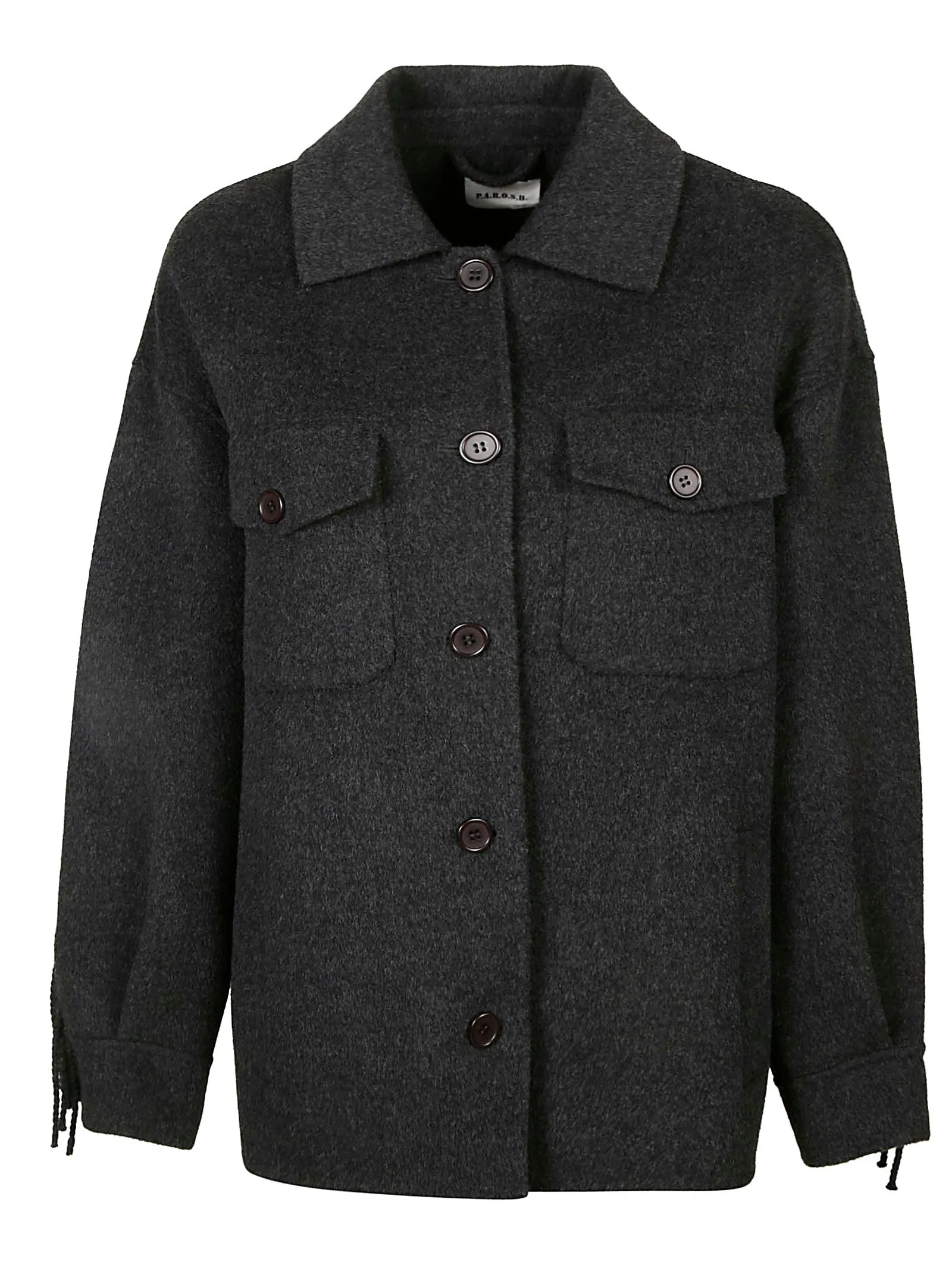 P.A.R.O.S.H. Fringed Shirt Jacket