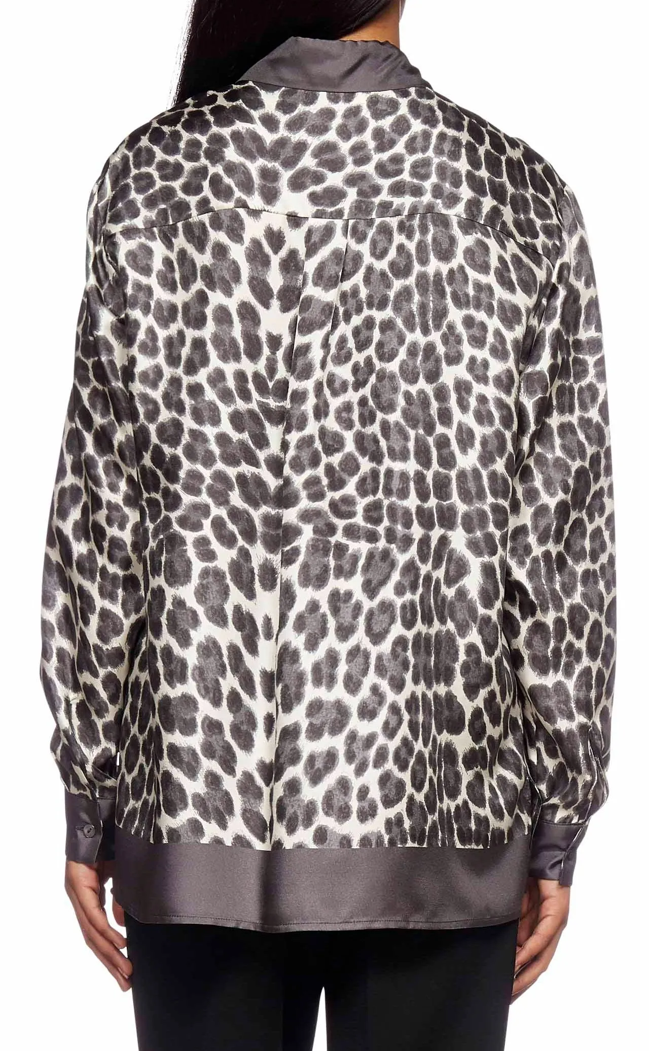 P.A.R.O.S.H. Leopard Printed Satin Shirt