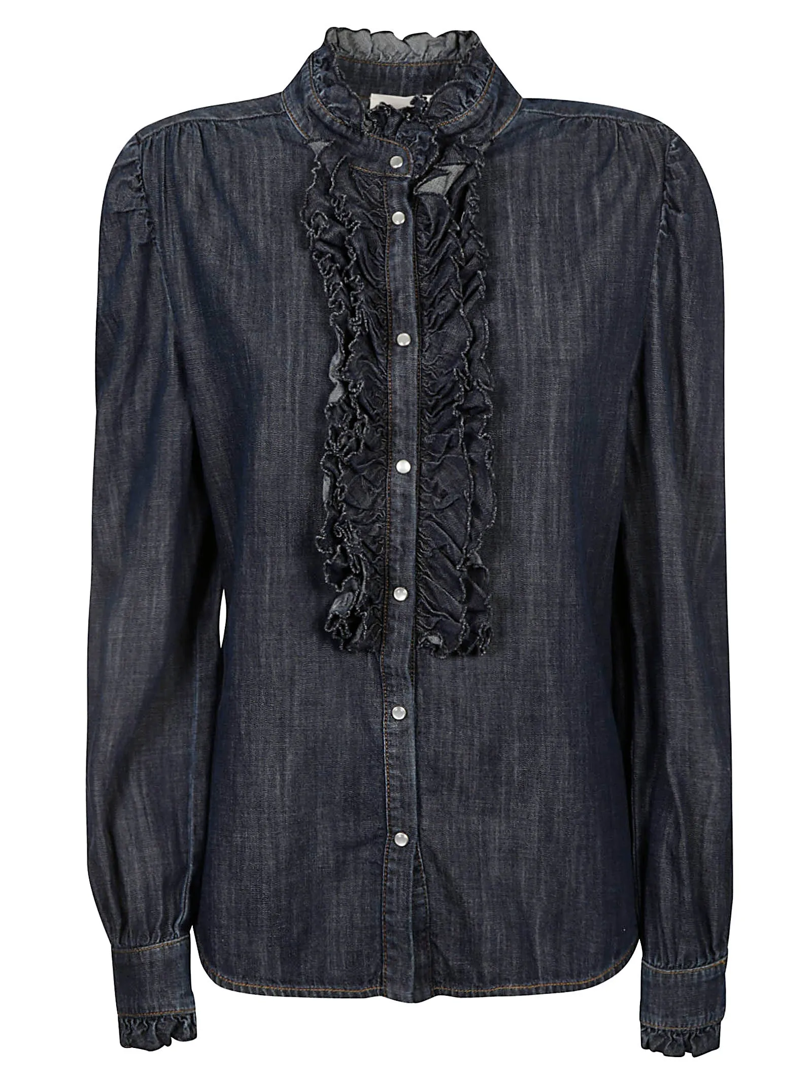 P.A.R.O.S.H. Ruffled Denim Shirt