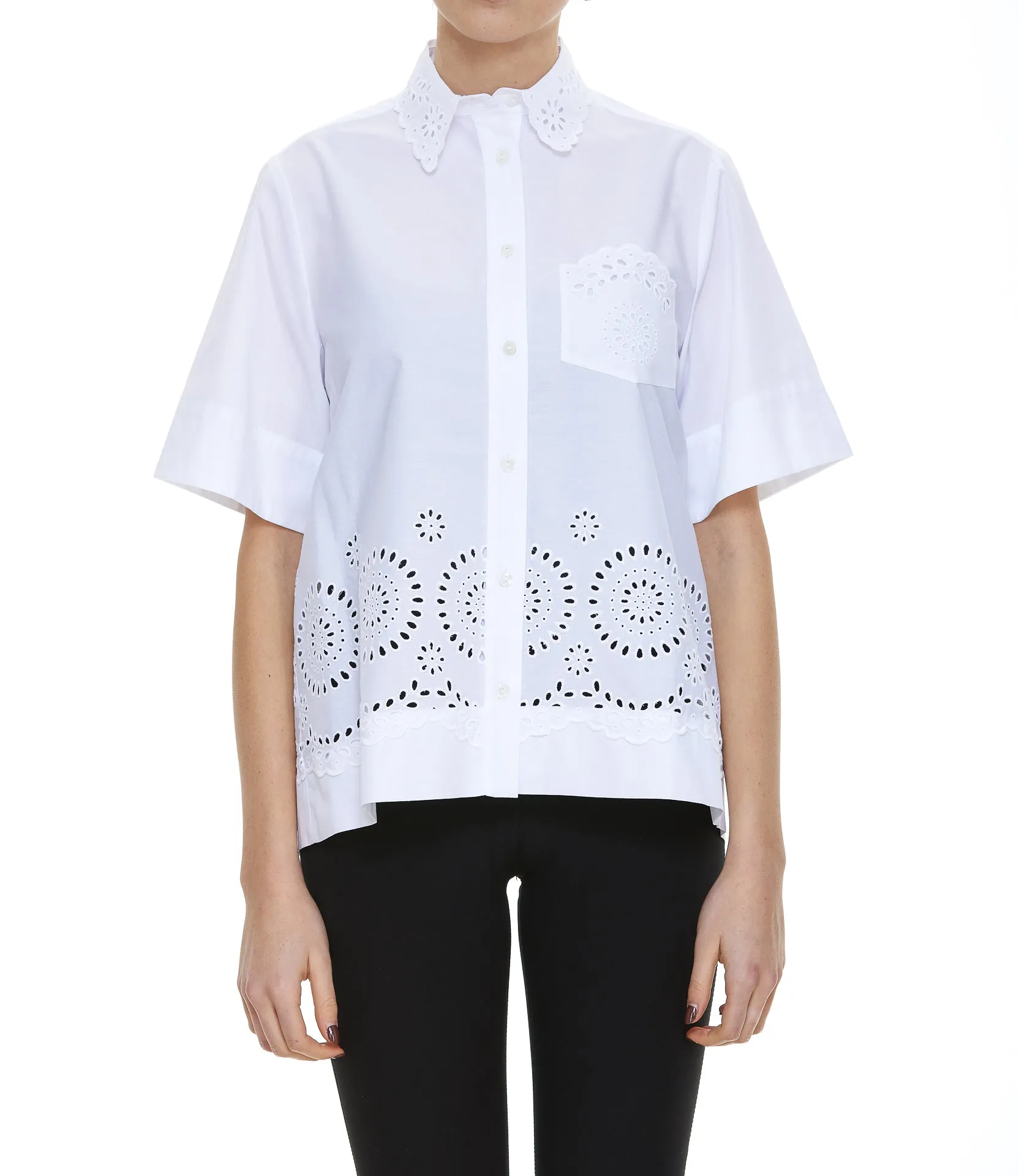 P.A.R.O.S.H. Short-Sleeved Embroidered Shirt