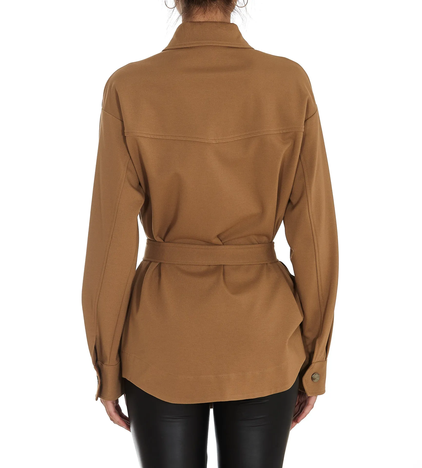 Pinko Belted Shirt Jacket