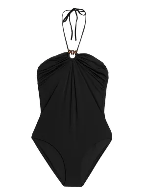 Pinko Budino Logo Plaque One-Piece Swimsuit
