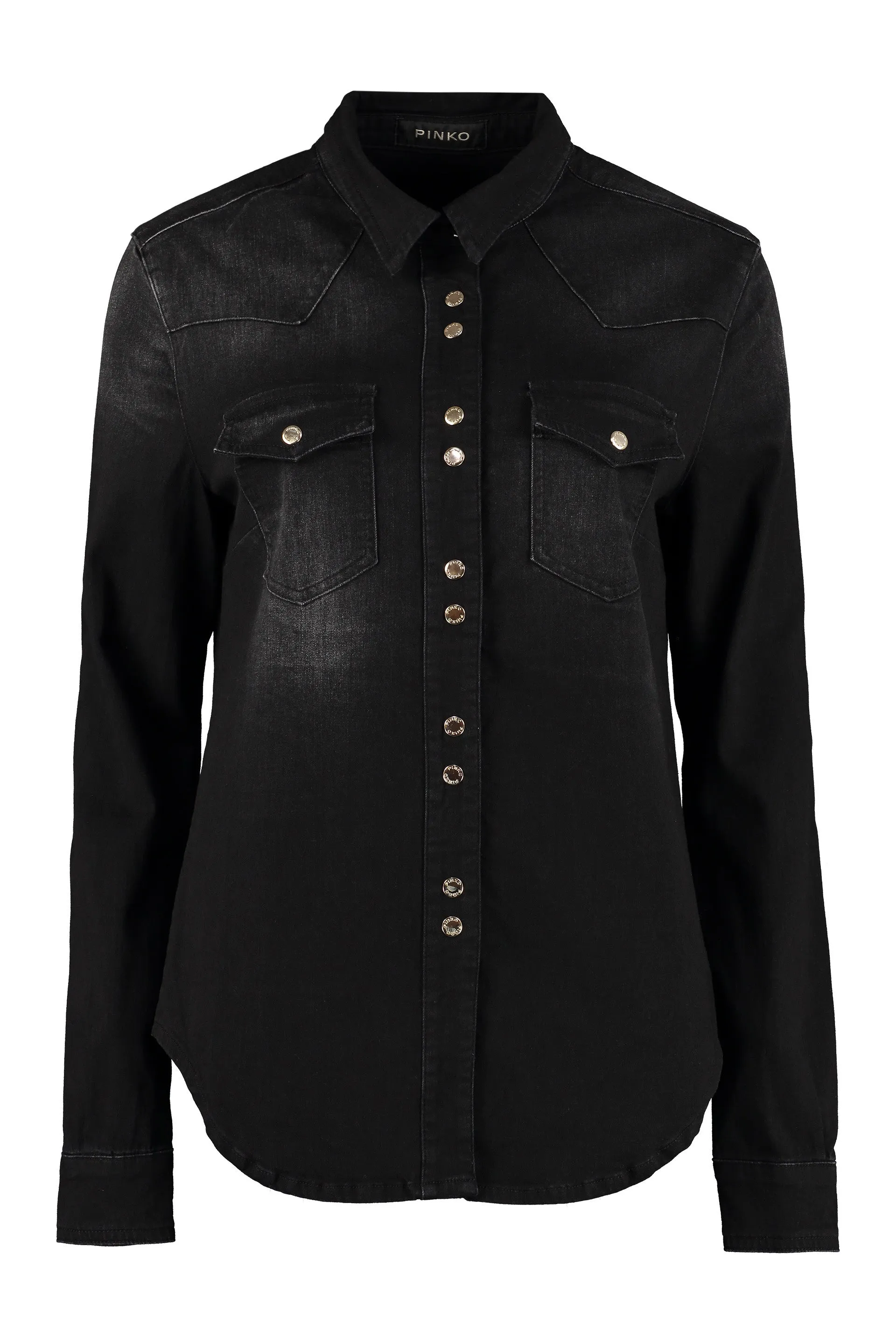 Pinko Buttoned Denim Shirt