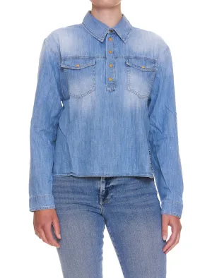 Pinko Panelled Denim Shirt