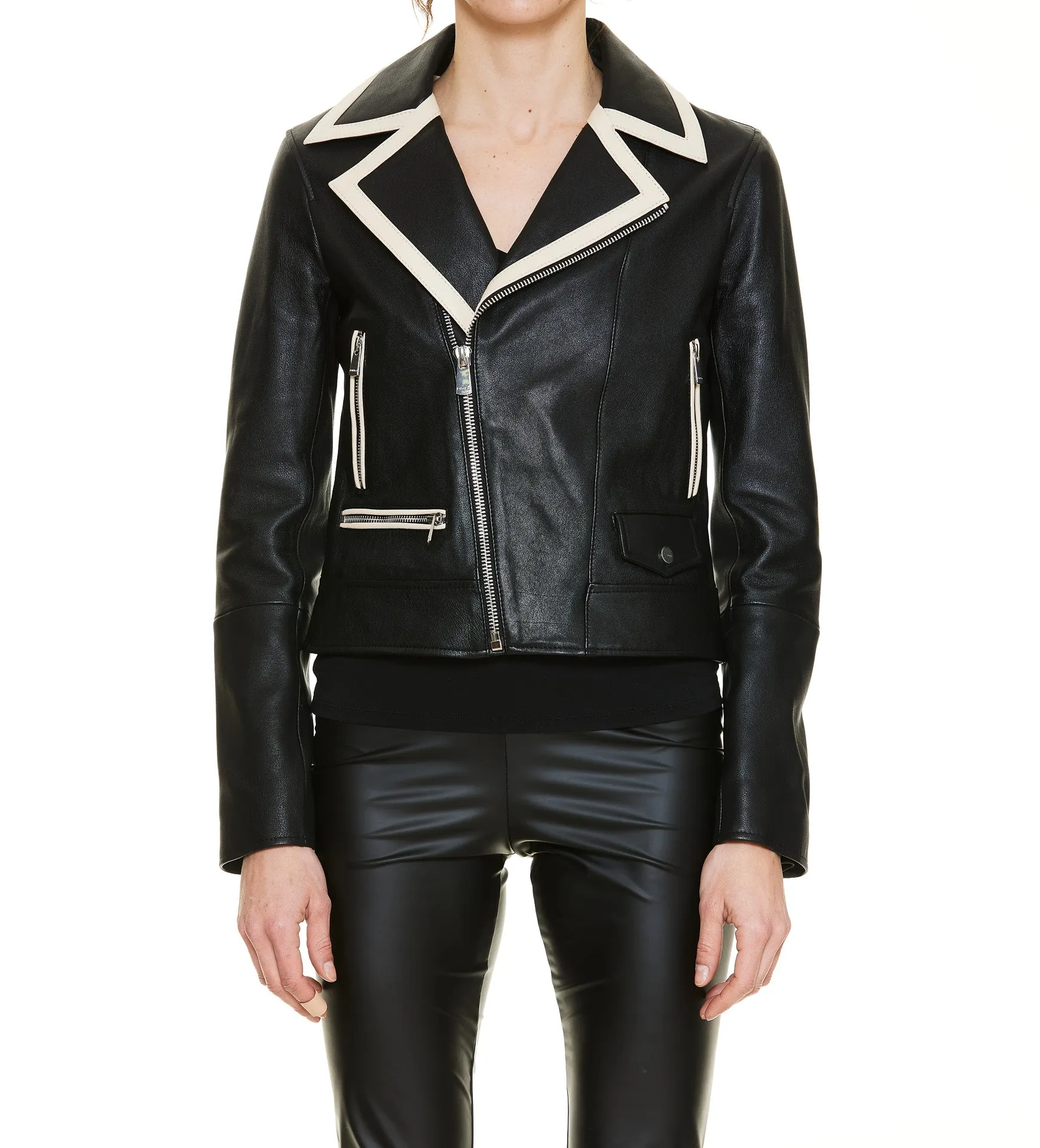 Pinko Zipped Biker Jacket