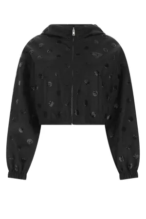 Prada Hooded Zip-Up Jacket