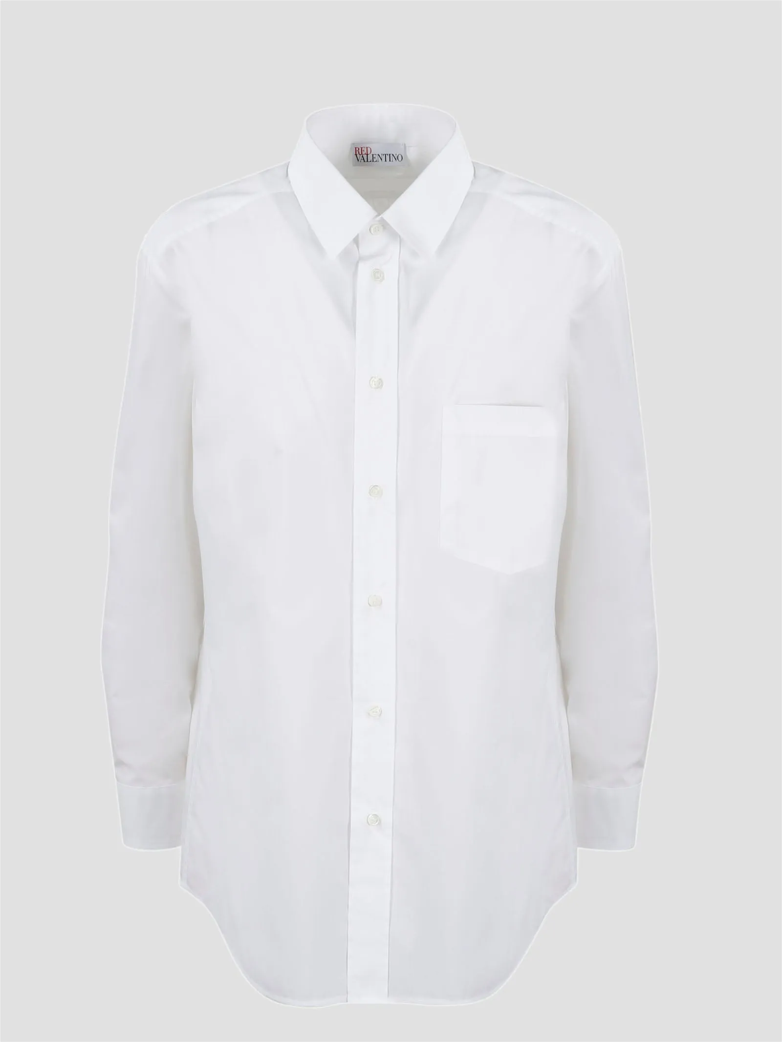 REDValentino Pleated Buttoned Poplin Shirt