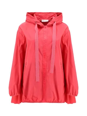 REDValentino Pleated Hooded Jacket