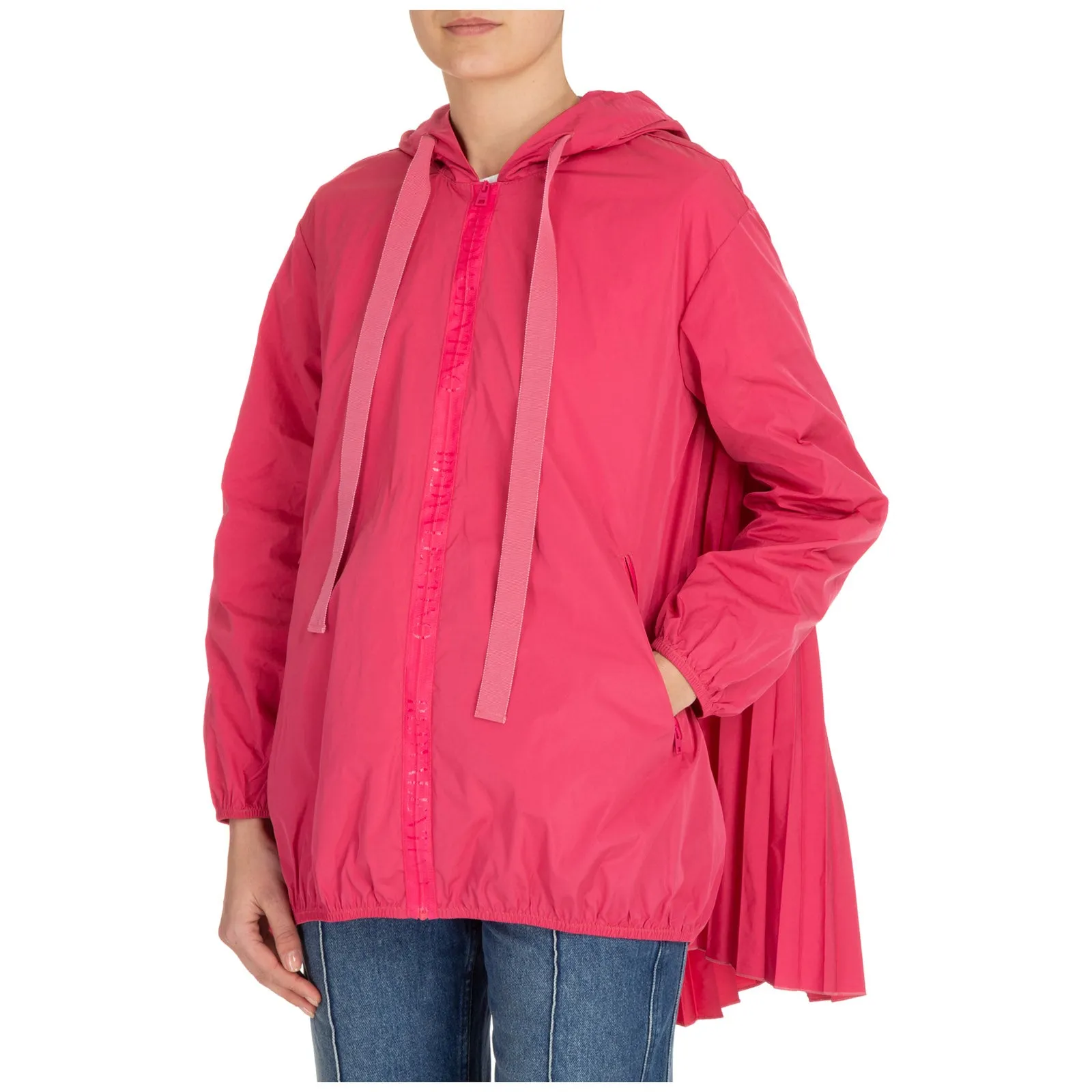 REDValentino Pleated Hooded Jacket