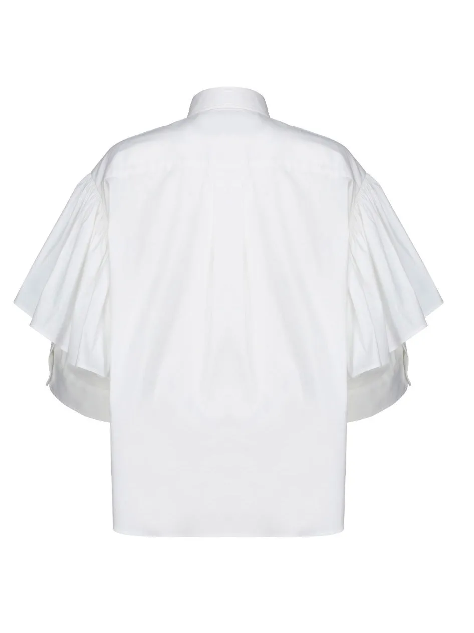 REDValentino Ruffle Detail Shirt