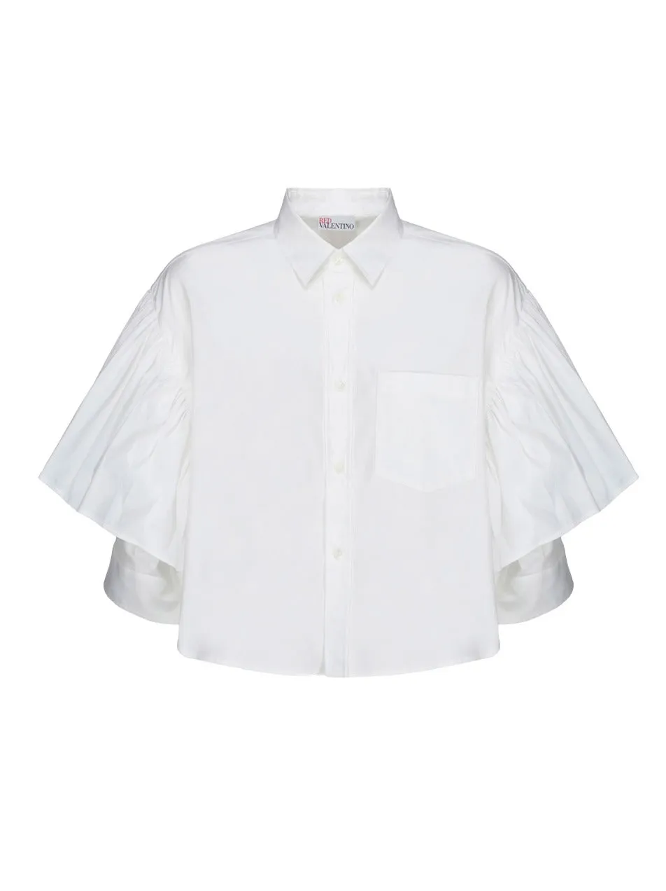 REDValentino Ruffle Detail Shirt