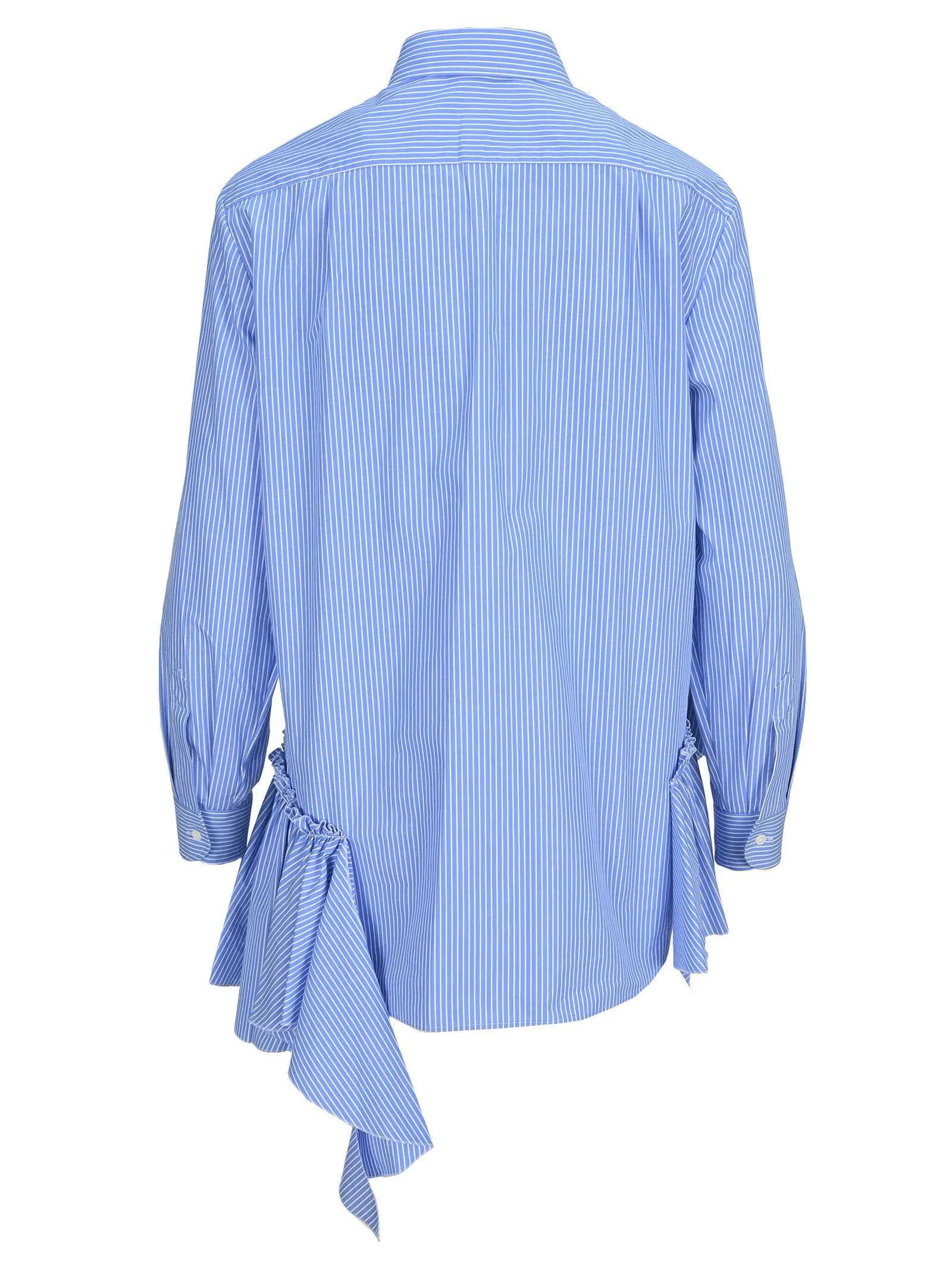 REDValentino Ruffled Striped Shirt
