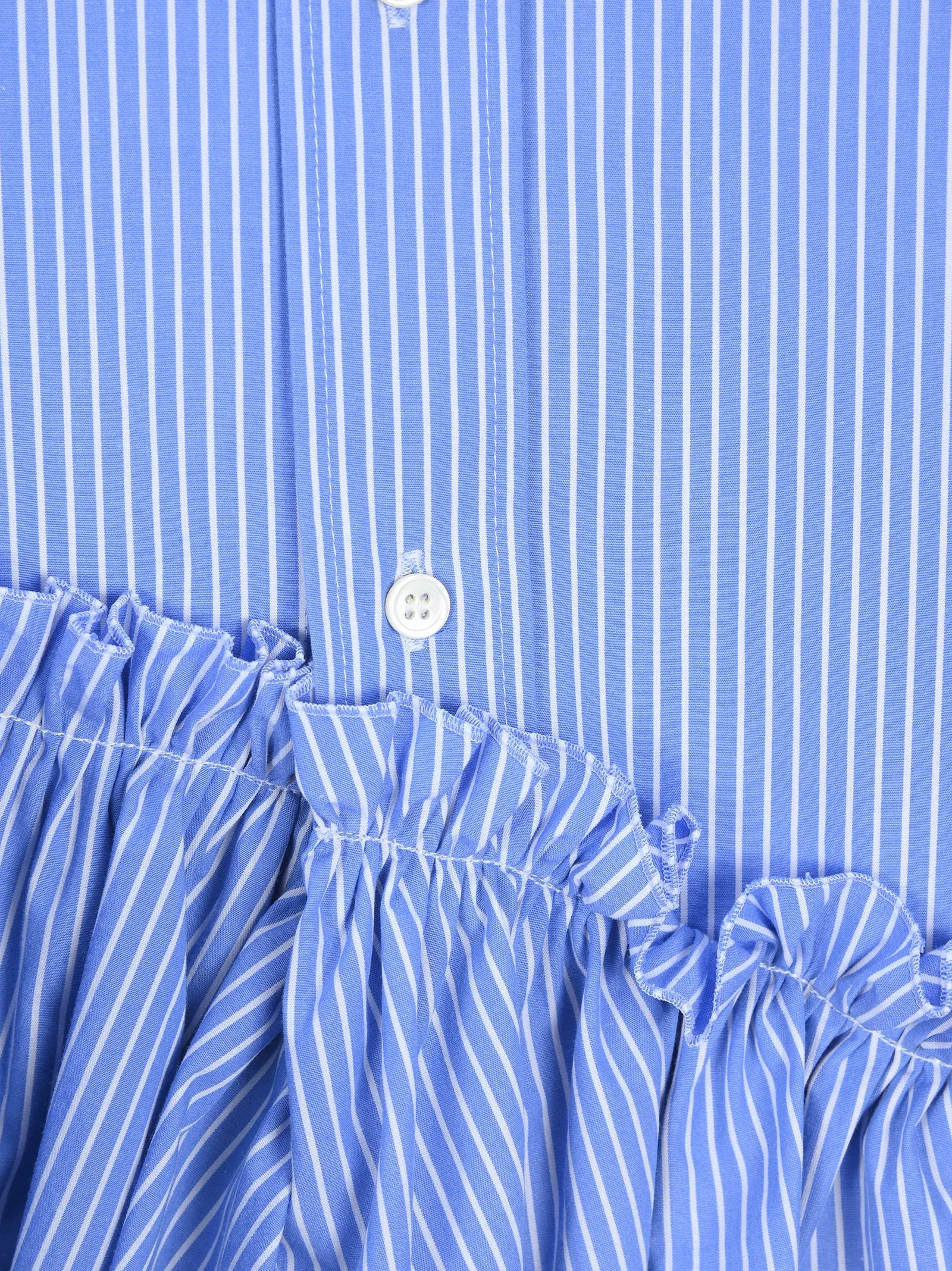 REDValentino Ruffled Striped Shirt