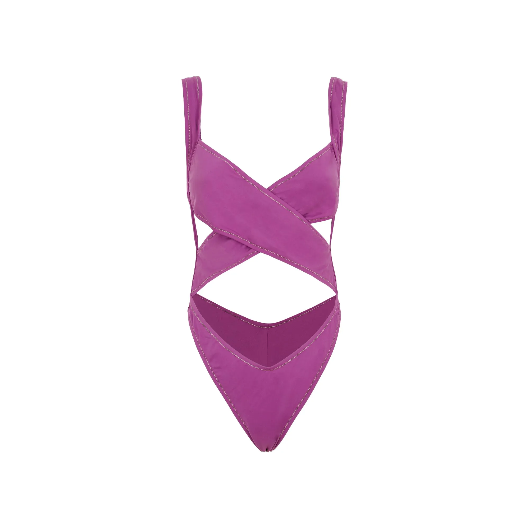 Reina Olga Exotica Cut-Out Open Back Swimsuit