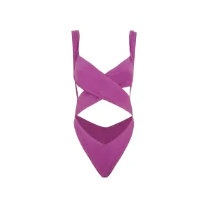 Reina Olga Exotica Cut-Out Open Back Swimsuit