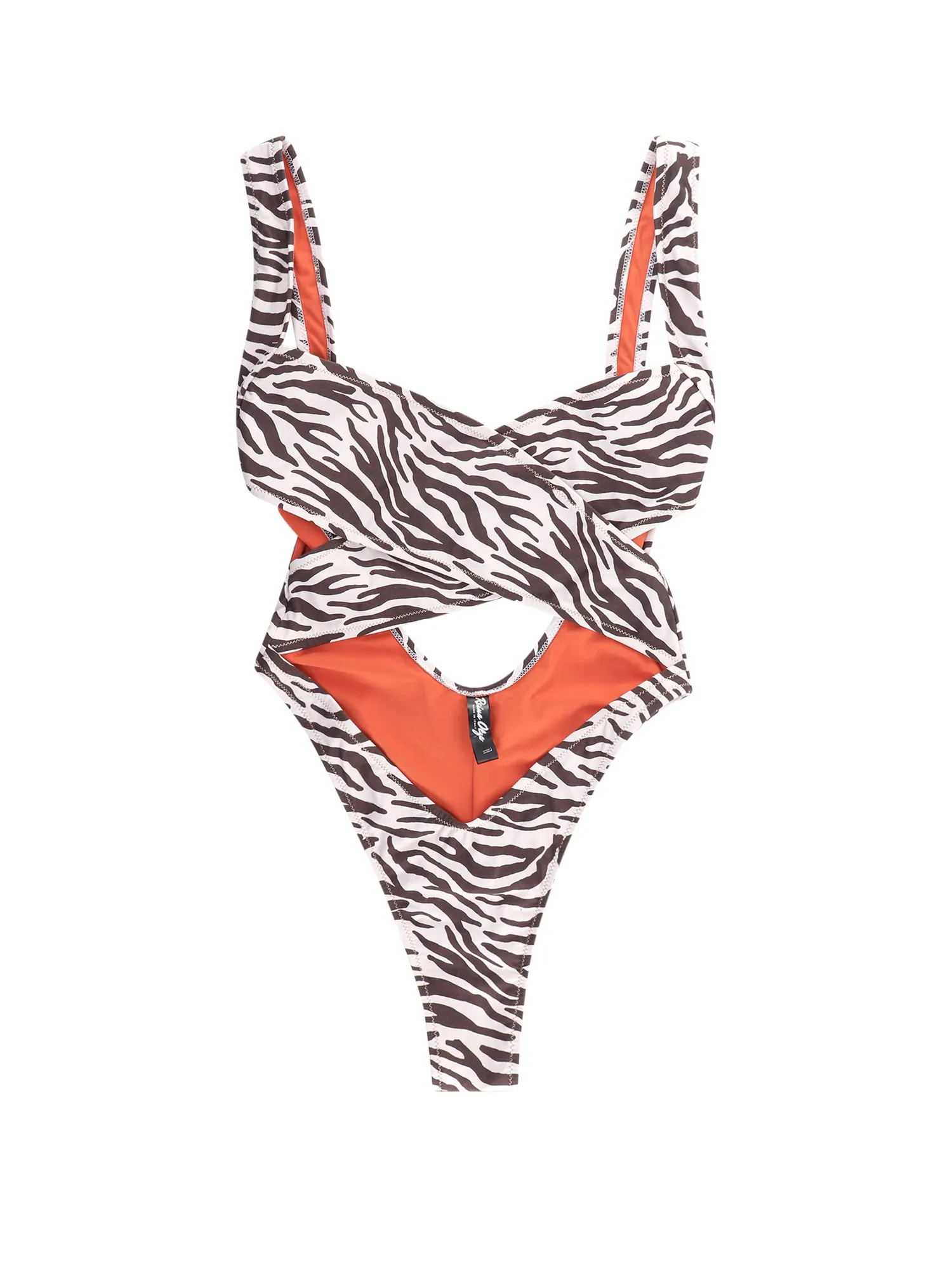 Reina Olga Exotica Cut-Out Open Back Swimsuit