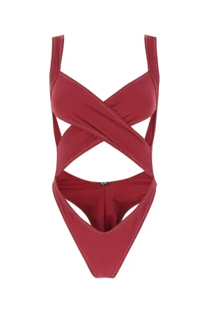 Reina Olga Exotica Cut-Out Open Back Swimsuit