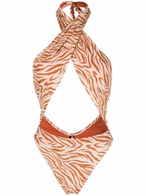 Reina Olga Halterneck Sleeveless Swimsuit