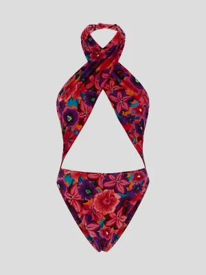 Reina Olga Halterneck Sleeveless Swimsuit