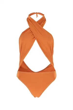 Reina Olga Halterneck Sleeveless Swimsuit