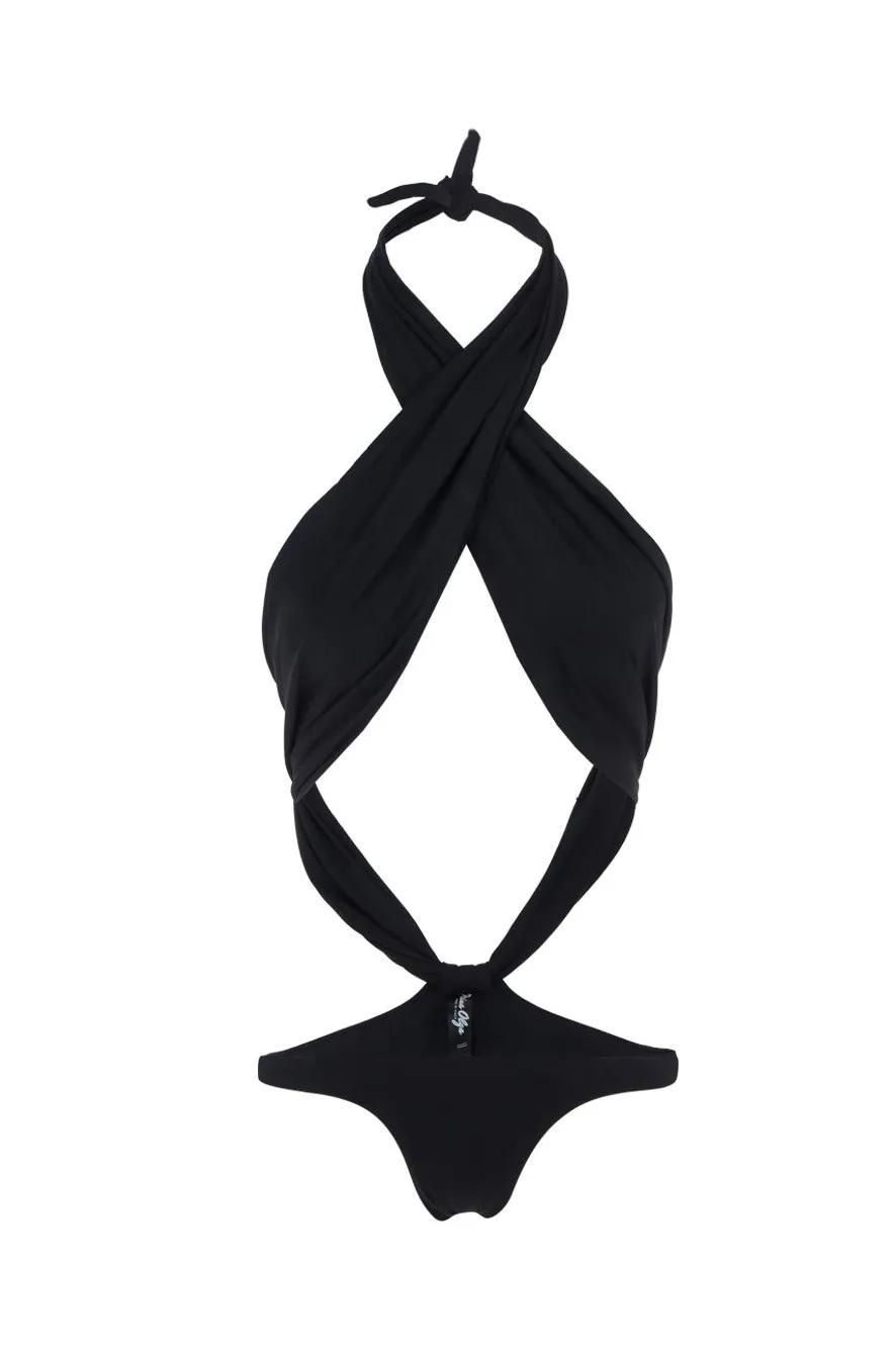 Reina Olga Showpony Cut-Out Halterneck Swimsuit