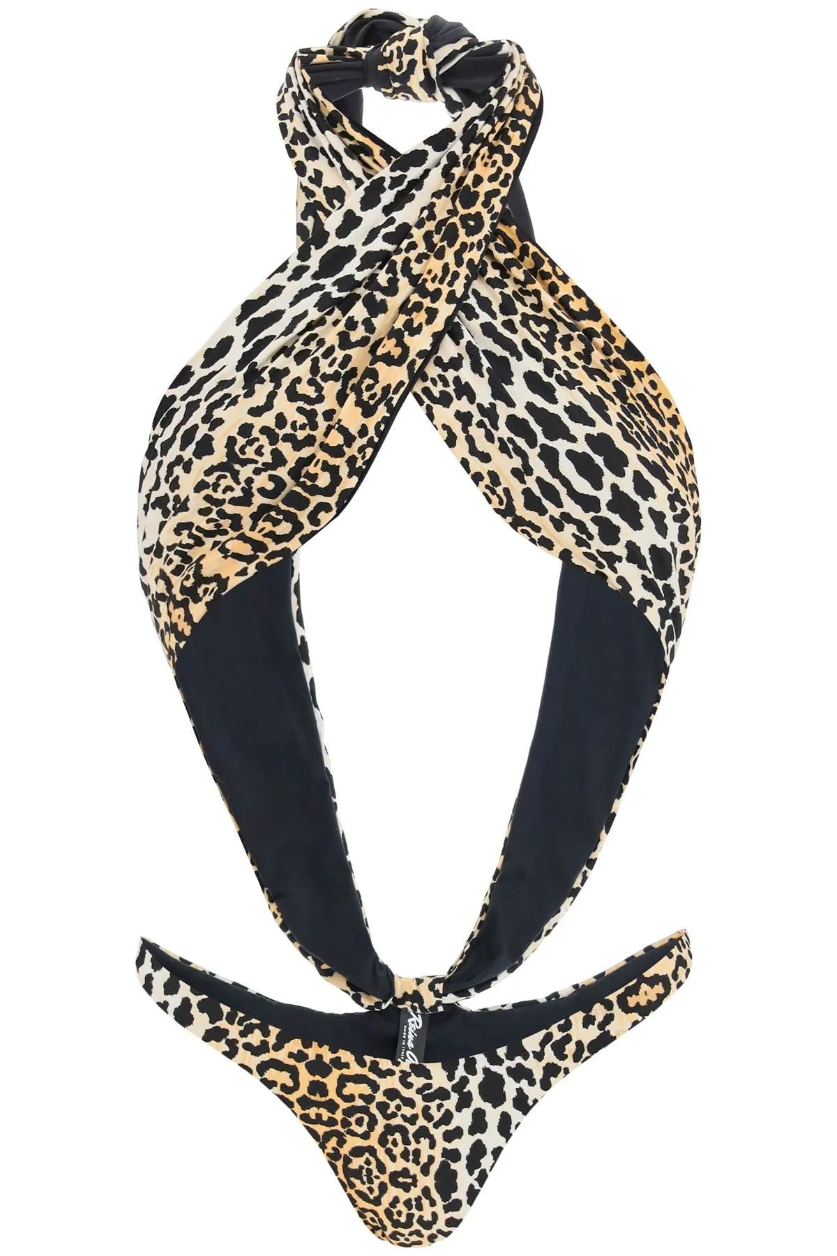 Reina Olga Showpony Cut-Out Halterneck Swimsuit
