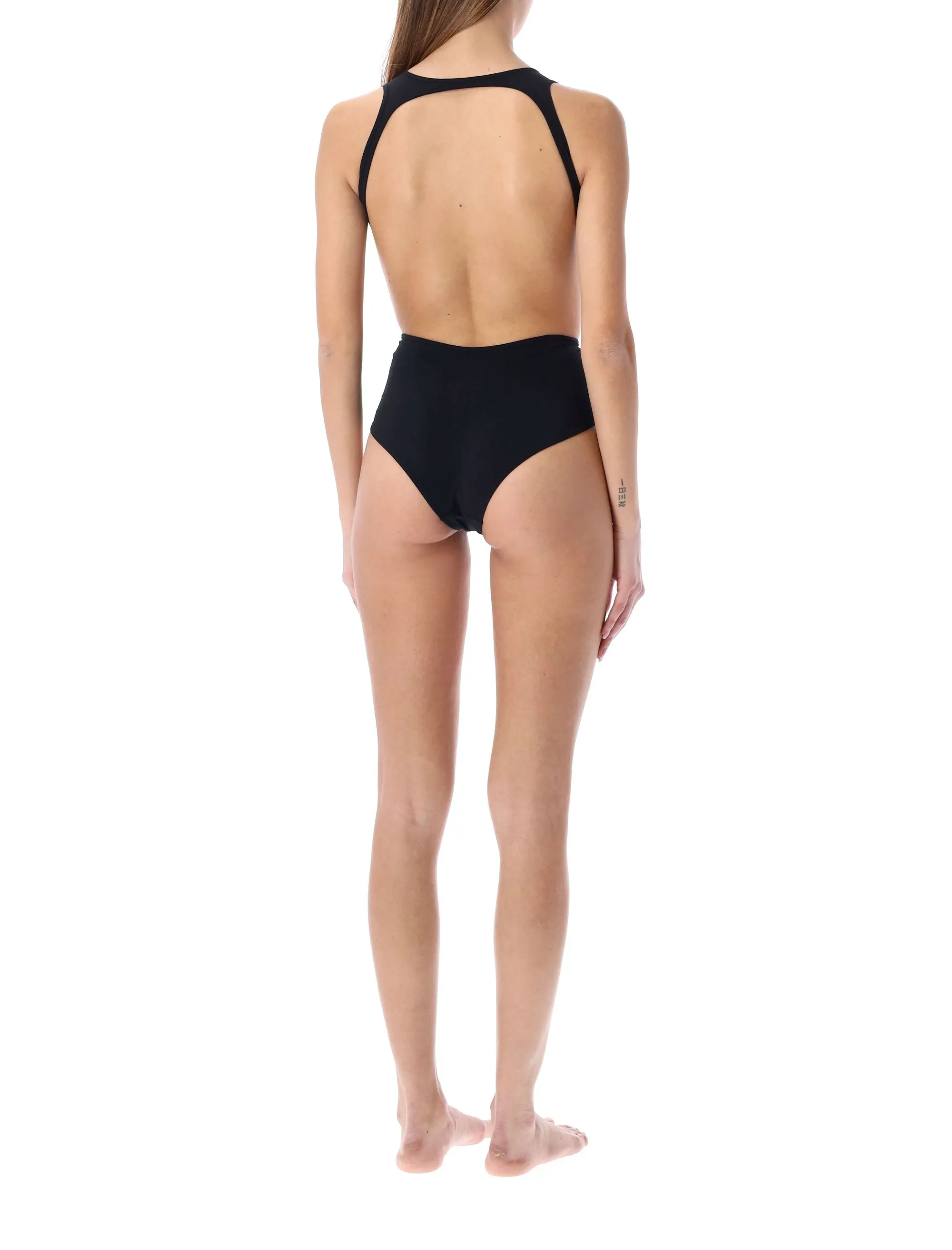 Rick Owens Glory Cut-Out Detailed Knotted Swimsuit