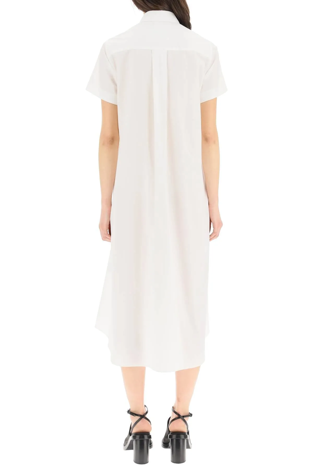 Sacai Belted Midi Shirt Dress