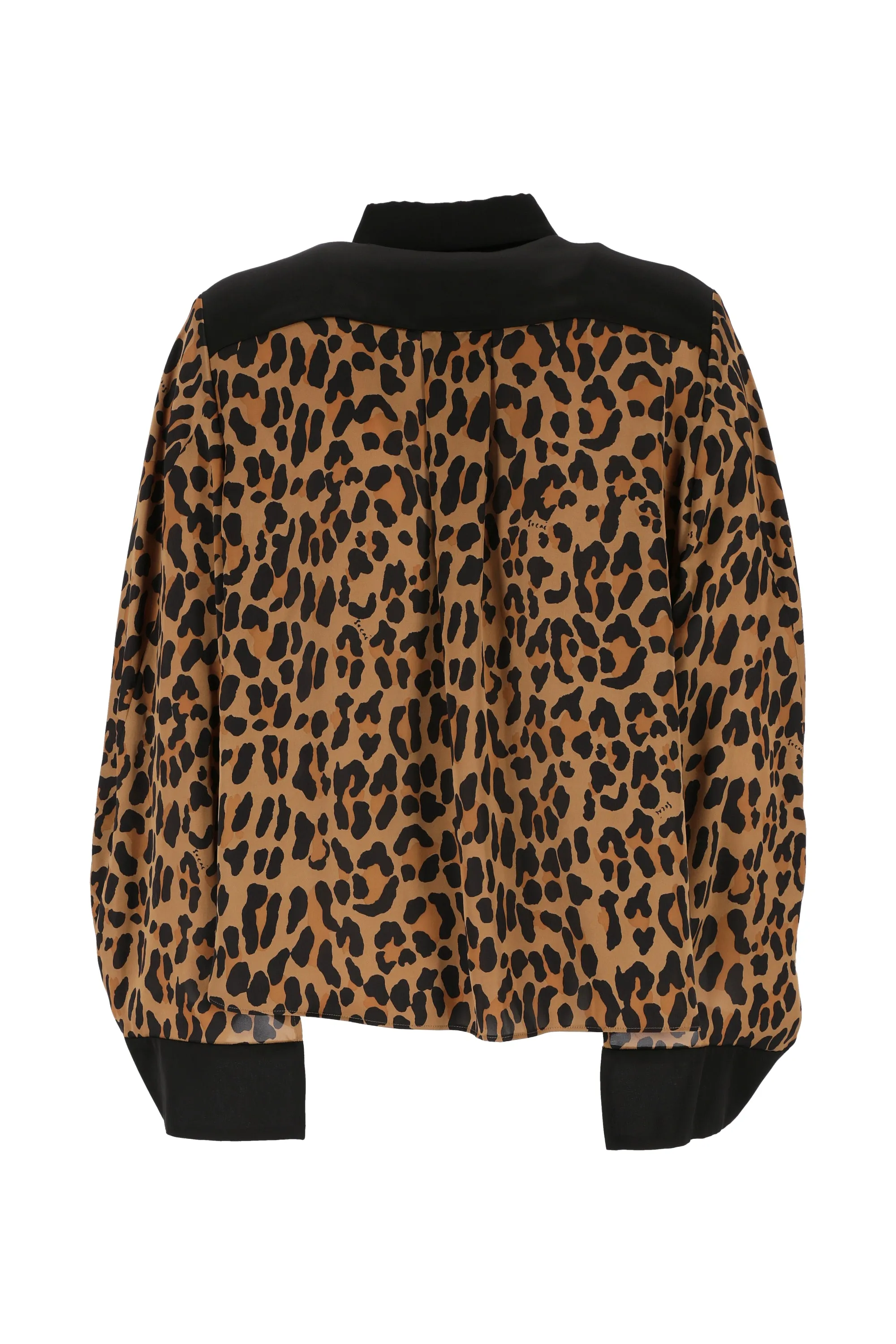 Sacai Leopard-Printed Buttoned Shirt