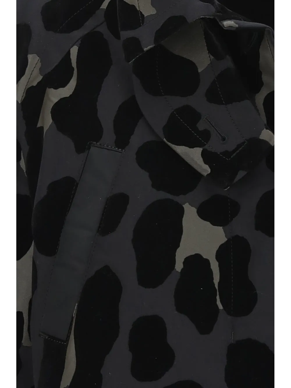 Sacai Leopard Printed Cropped Jacket