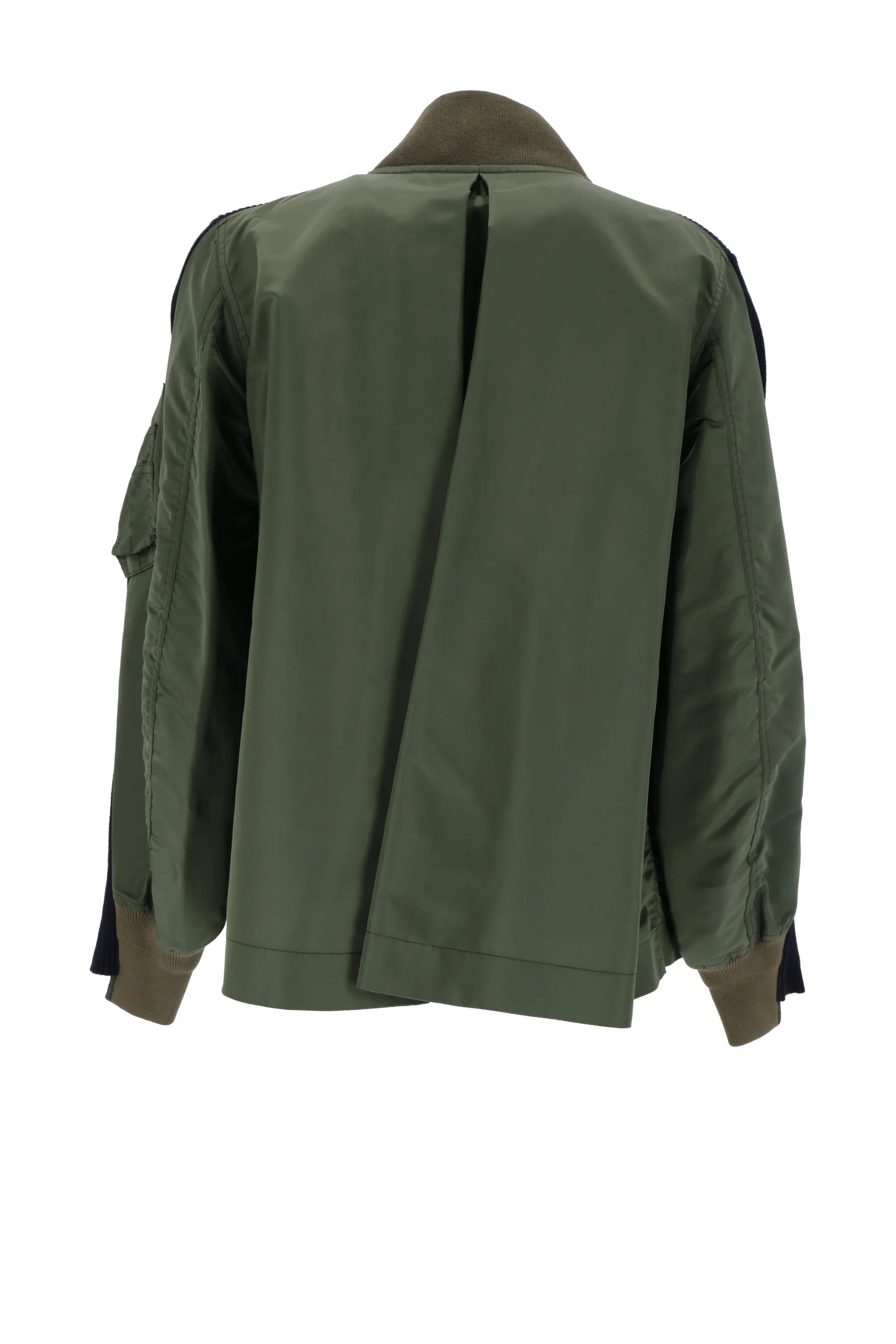 Sacai Panelled Zipped Bomber Jacket