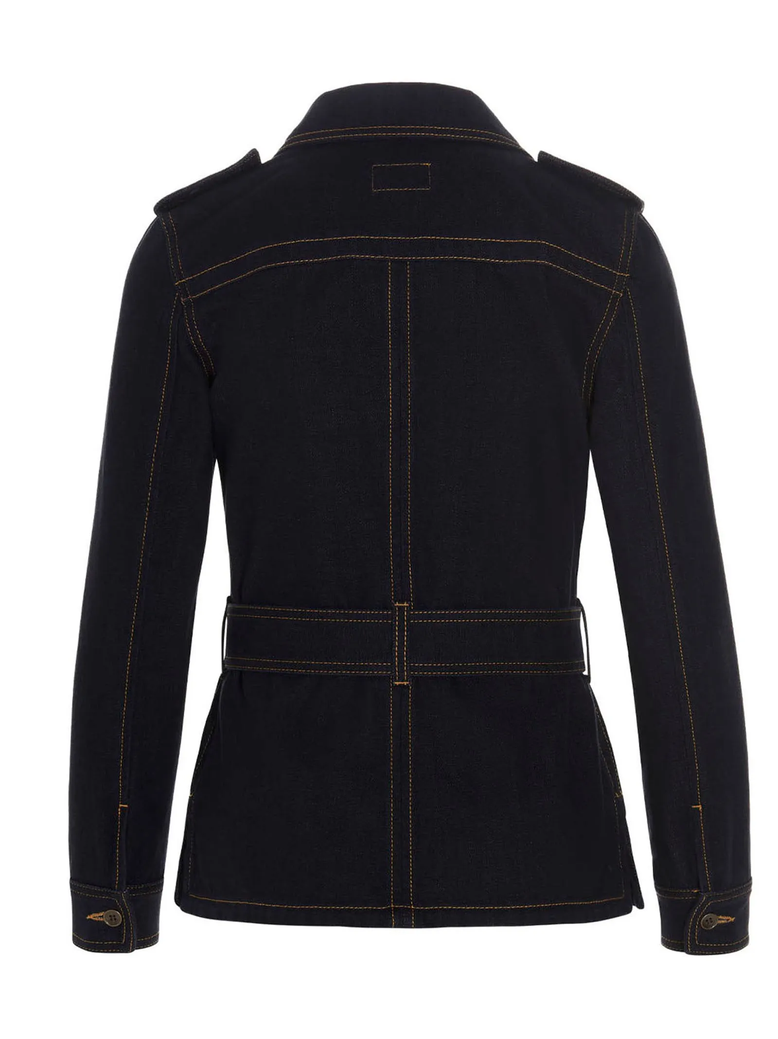 Saint Laurent Belted Denim Jacket