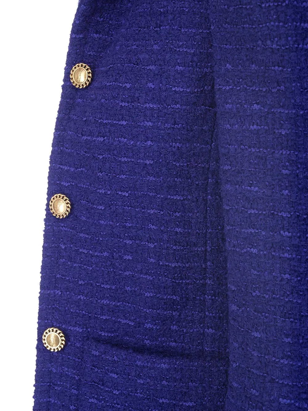 Saint Laurent Tweed Buttoned Jacket