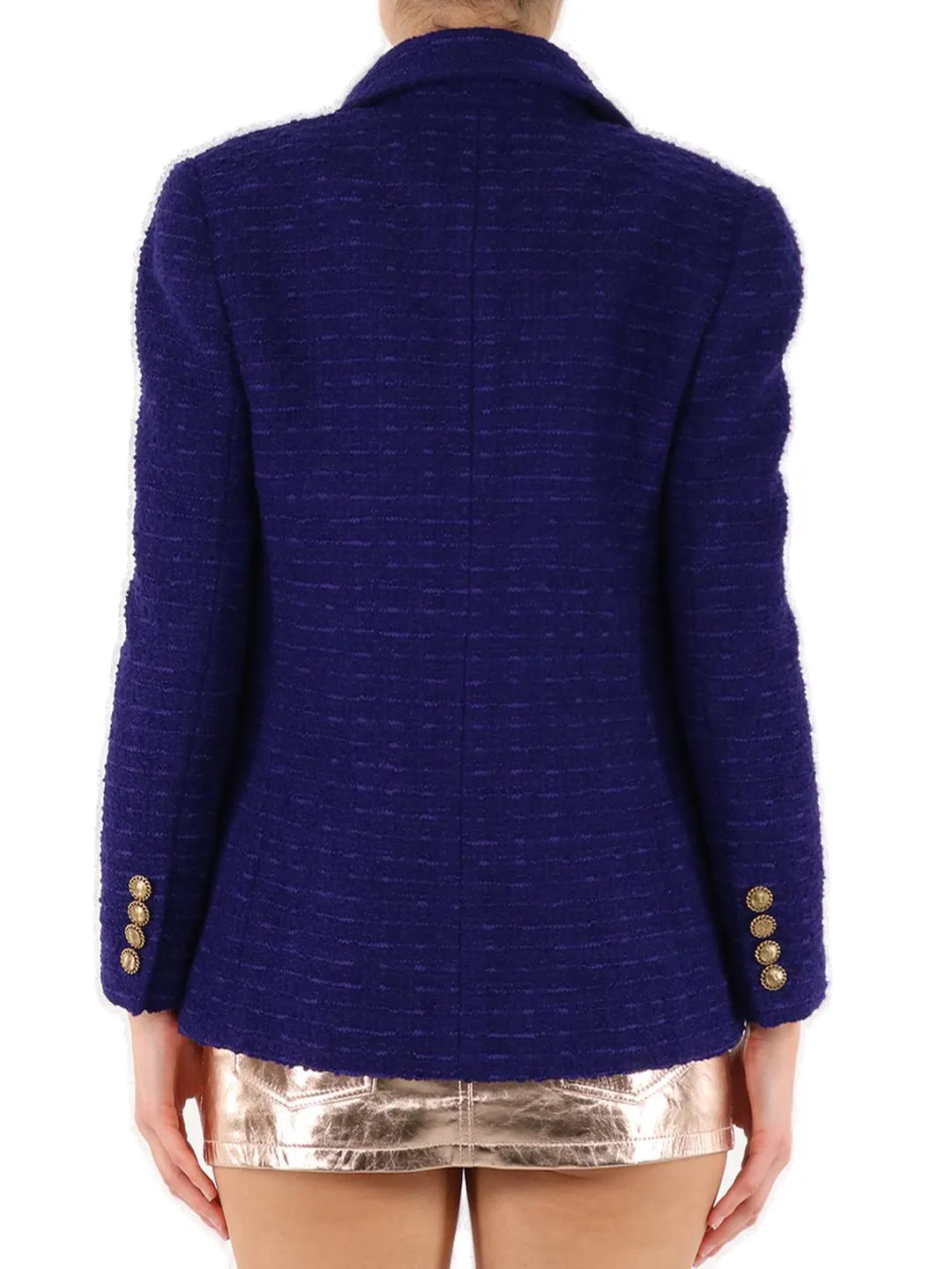 Saint Laurent Tweed Buttoned Jacket