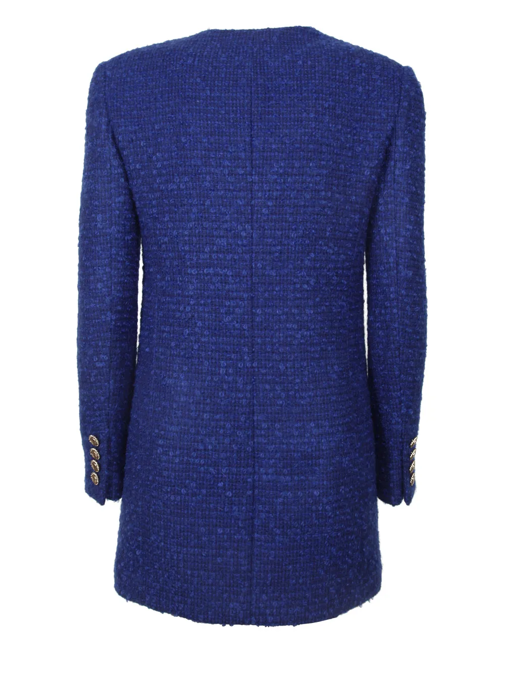 Saint Laurent V-Neck Tweed Jacket