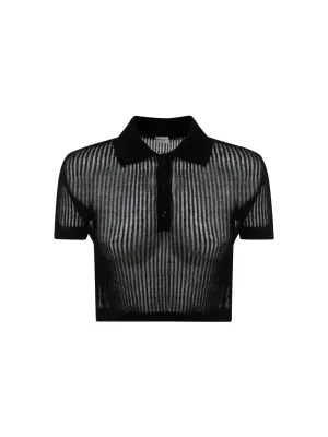Saint LaurentShort-Sleeved Polo Shirt