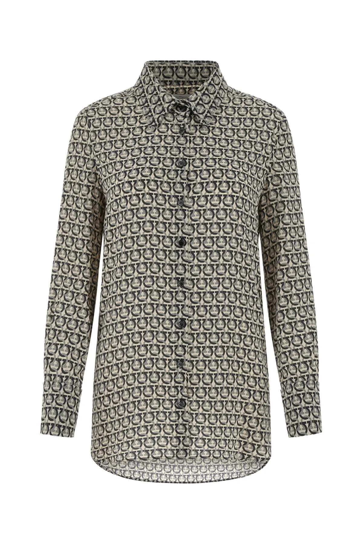 Salvatore Ferragamo Gancini Pattern Shirt