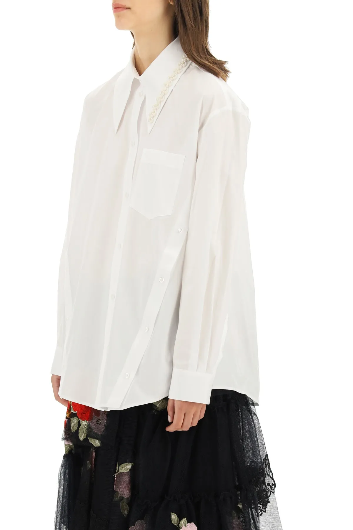 Simone Rocha Beads Embellished Shirt