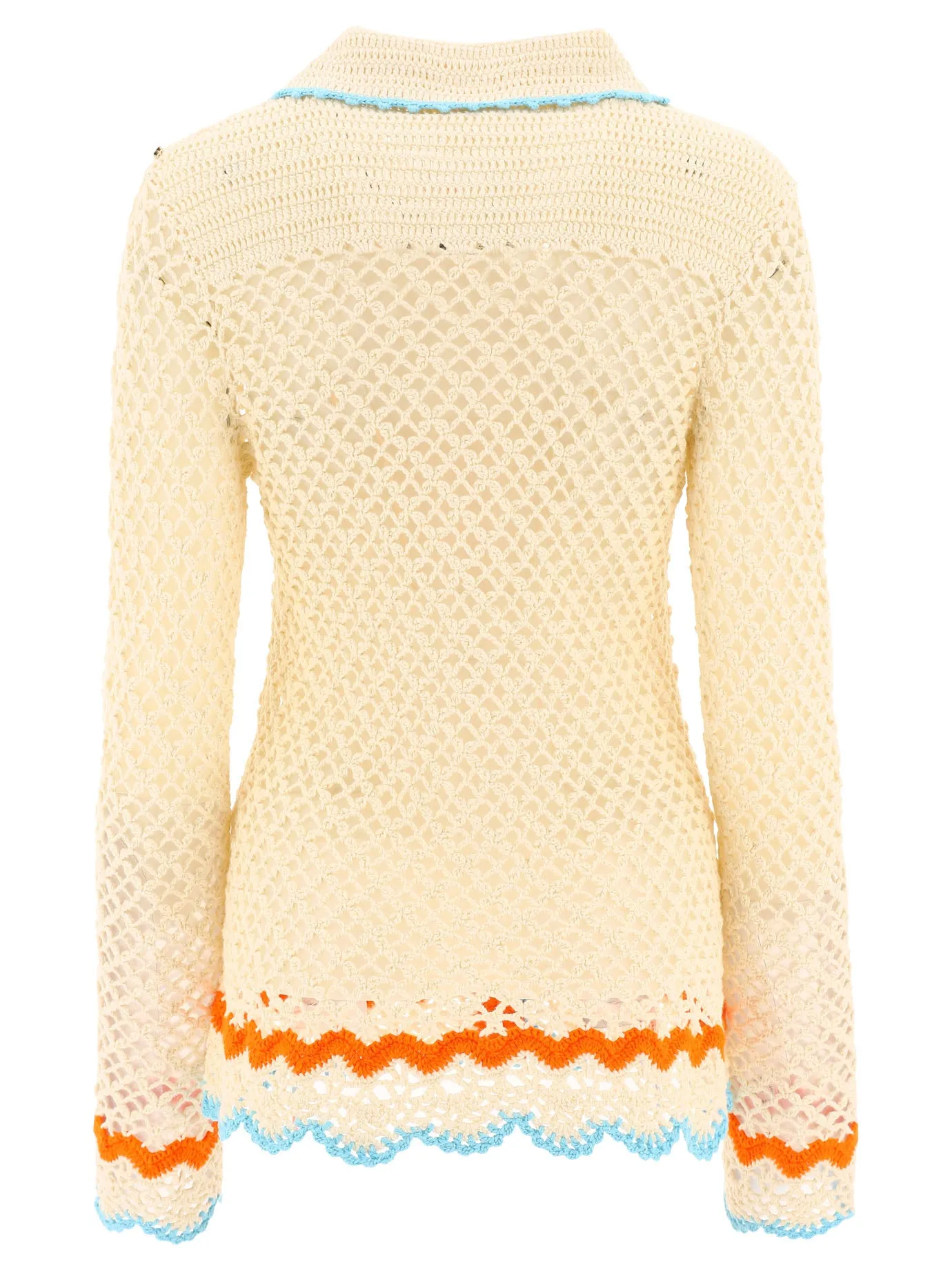 Sportmax Crochet Effect Knitted Shirt