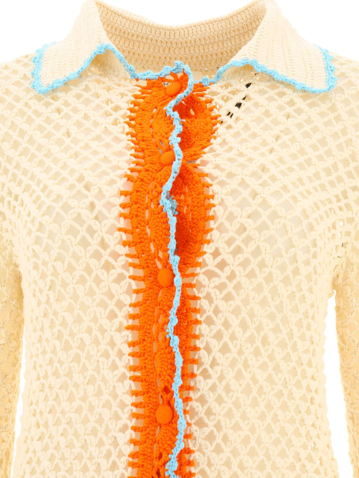 Sportmax Crochet Effect Knitted Shirt