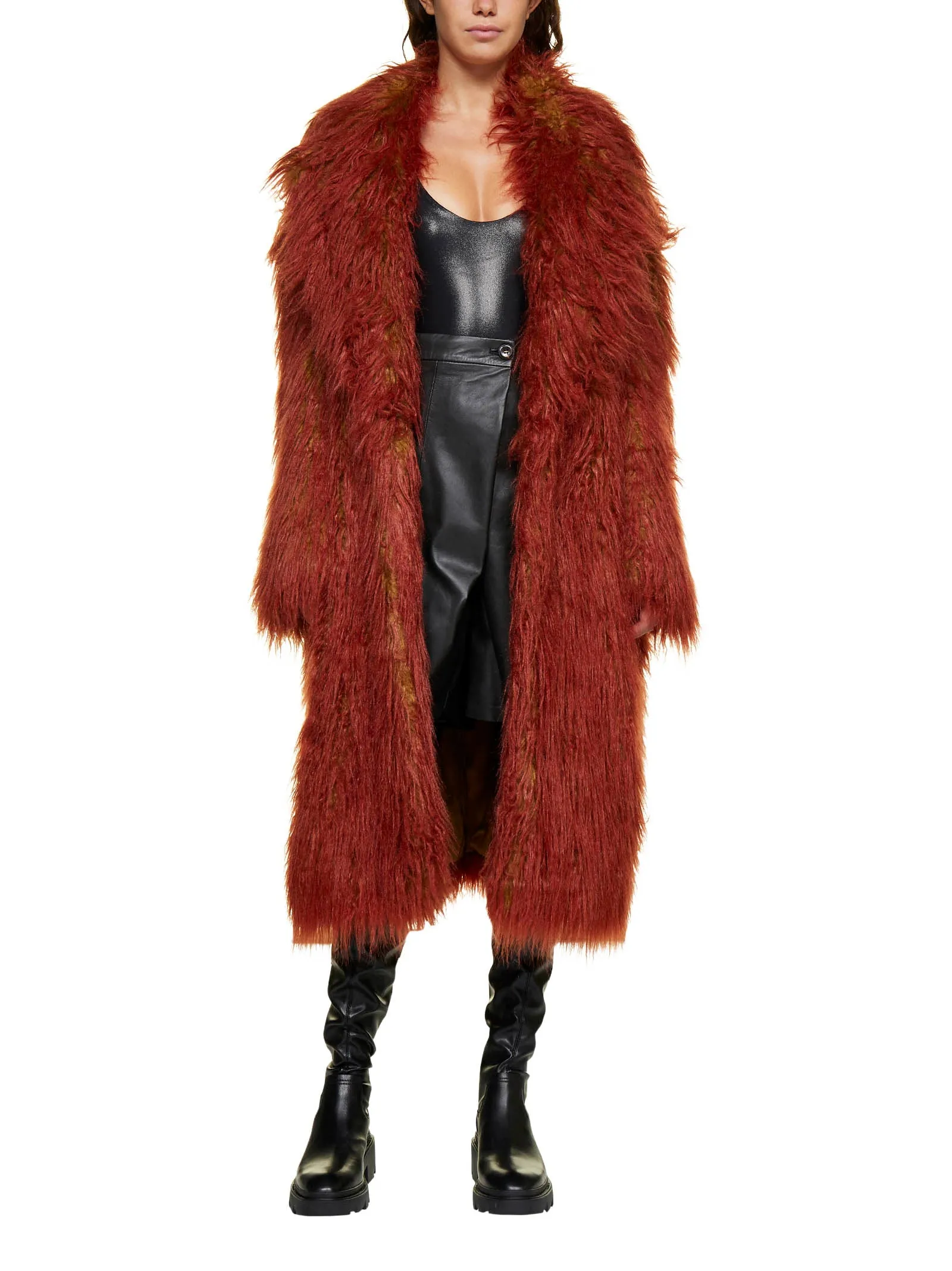 Sportmax Uvina Nuanced Mongolian Jacket