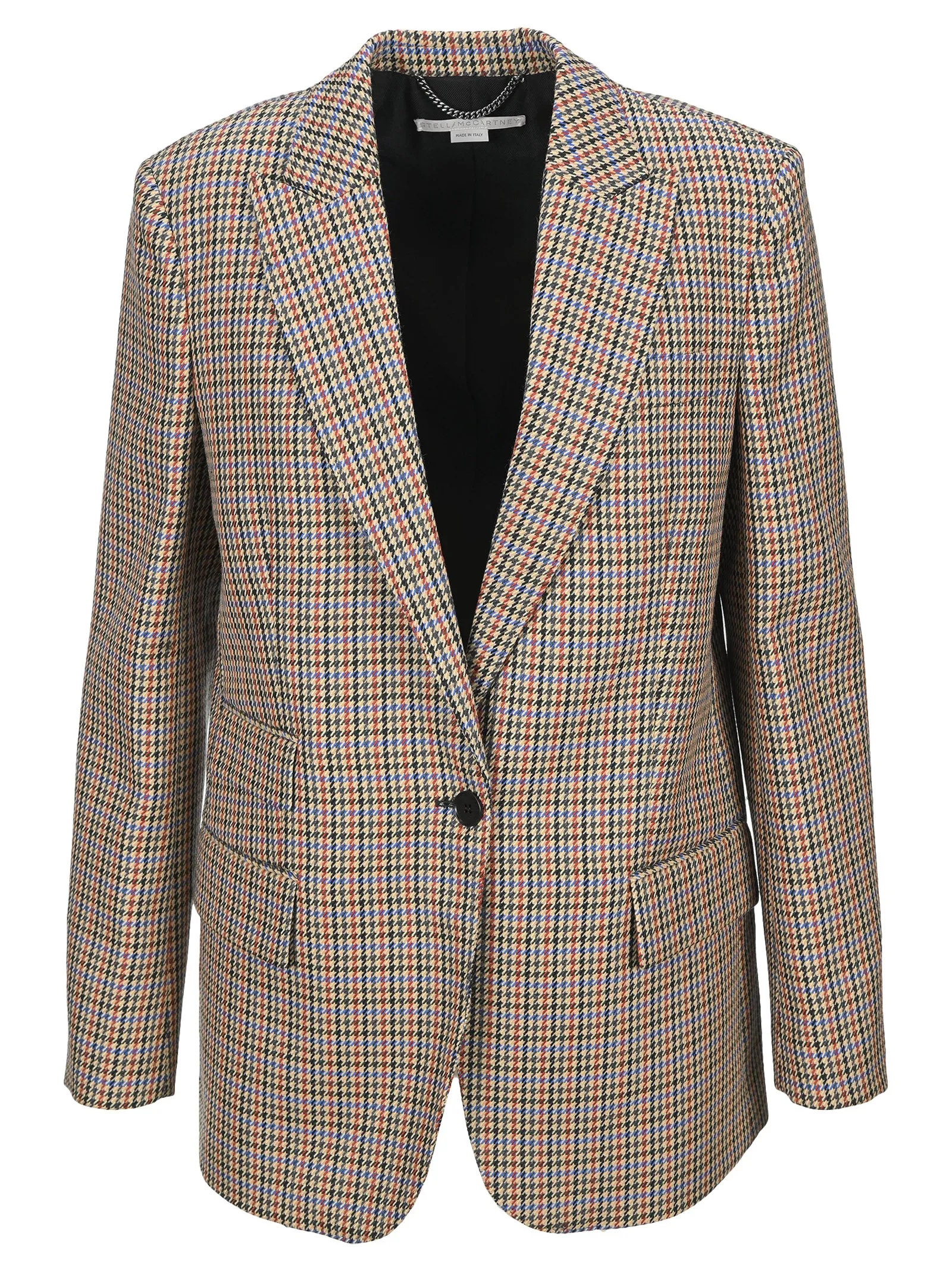 Stella McCartney Single-Breasted Houndstooth Jacket