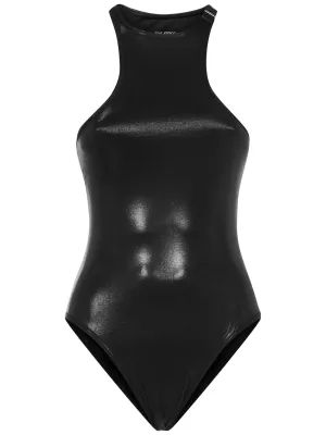 The Attico Buckle Detail Racerback Swimsuit