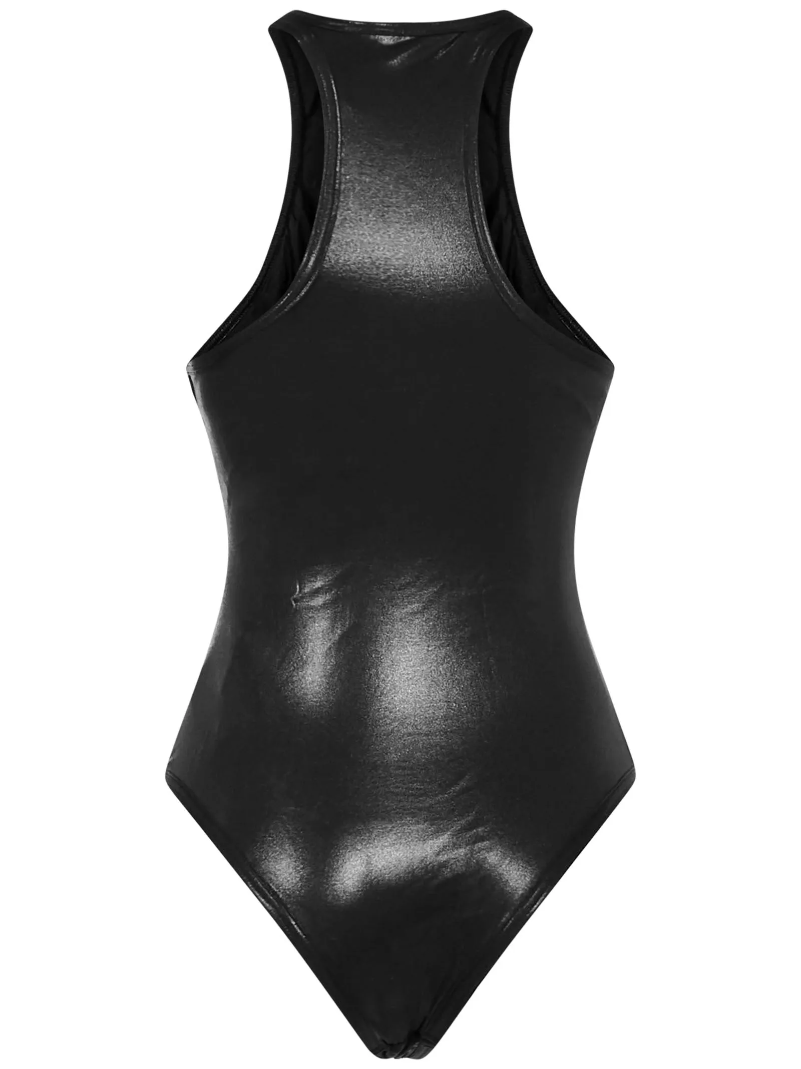 The Attico Buckle Detail Racerback Swimsuit