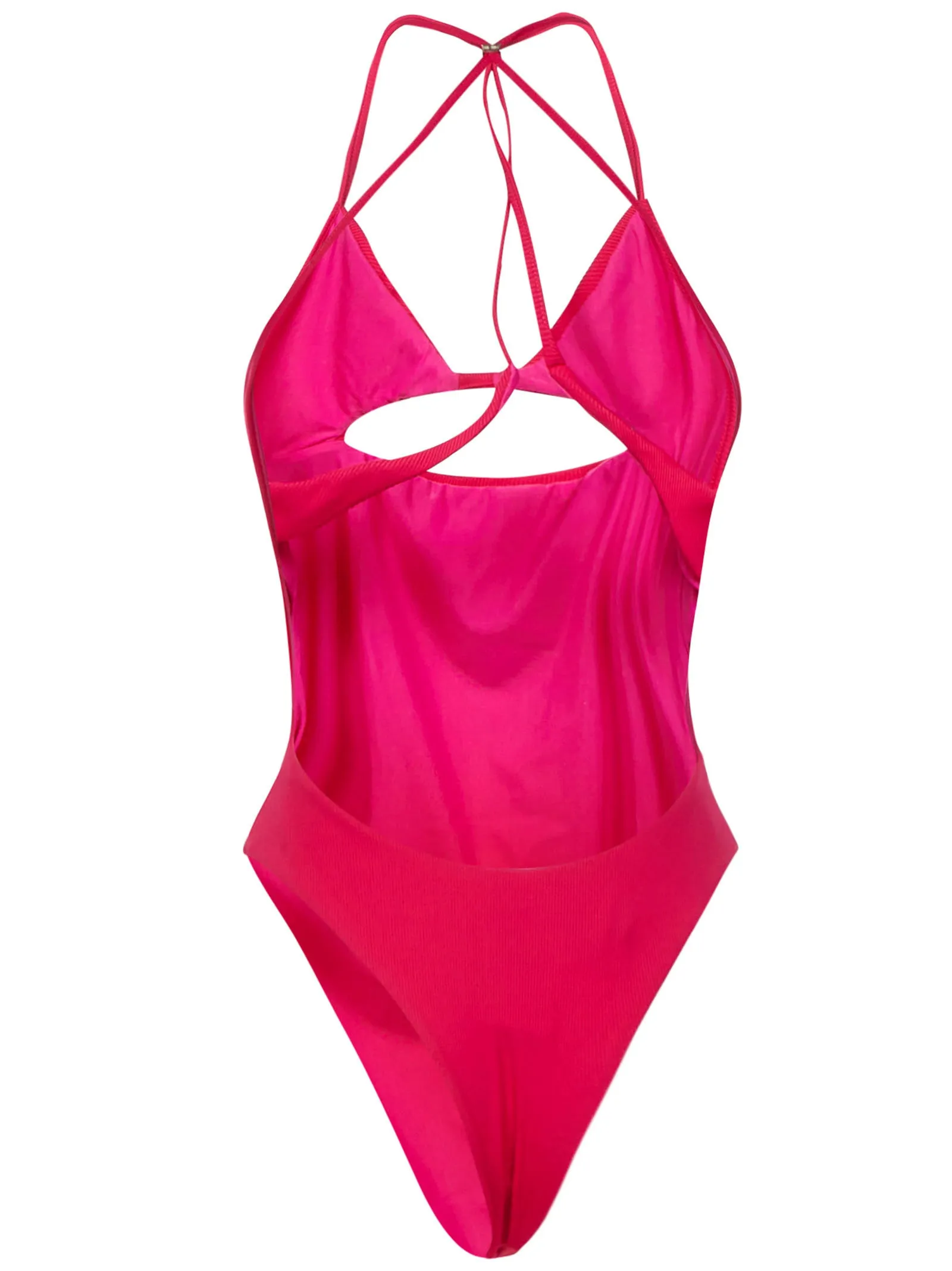 The Attico Crossover-Strap Detailed Swimsuit